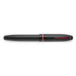Sheaffer Icon Rollerball Pen - Matte Black Lacquer Red PVD Trim - Picture 2